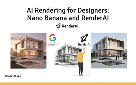 Next-Level AI Rendering for Designers: Google Studio Nano Banana and RenderAI