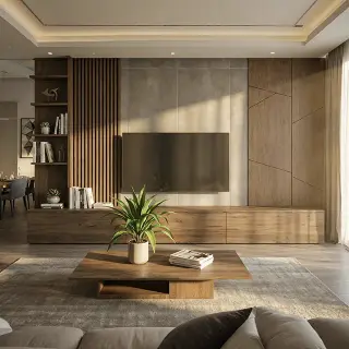 Rack interior design furniture created with Render AI