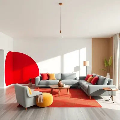 Interior space design created with Render AI