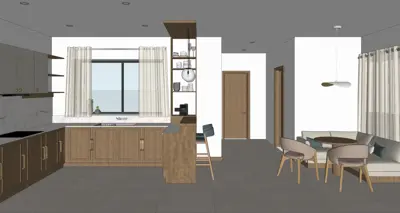 Rediseño de habitación creado con Render AI
