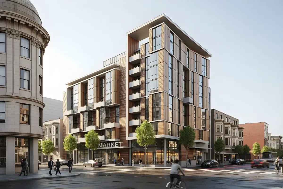 Architectural visualization generated with RenderAI