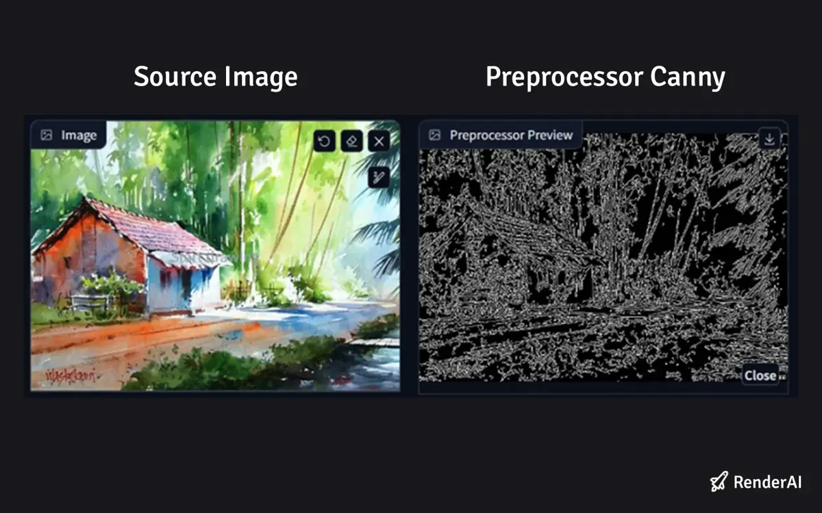 Controlnet Softedge vs Canny