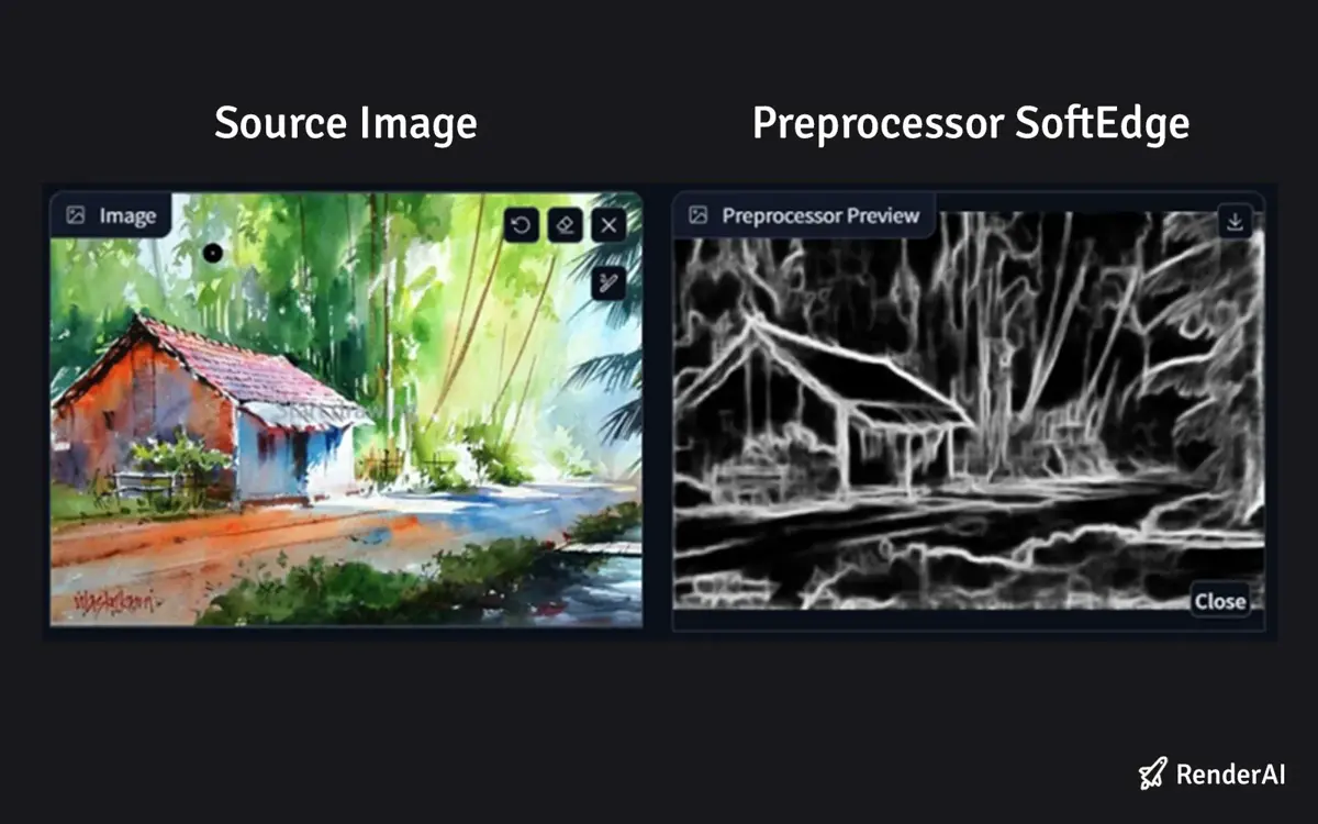 Controlnet Softedge vs Canny