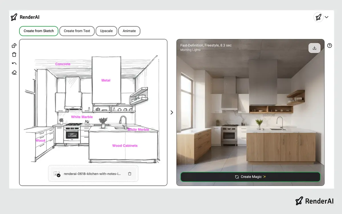 RenderAI workflow example