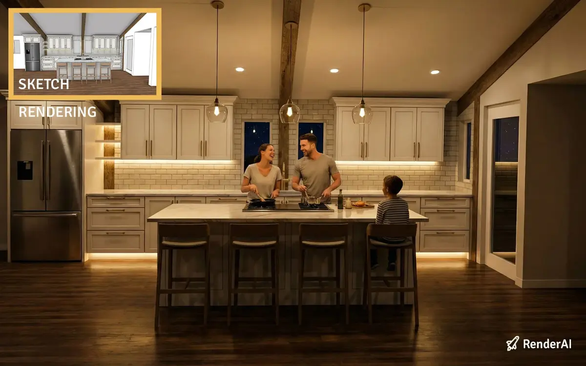 Night Ambient Preset AI Render