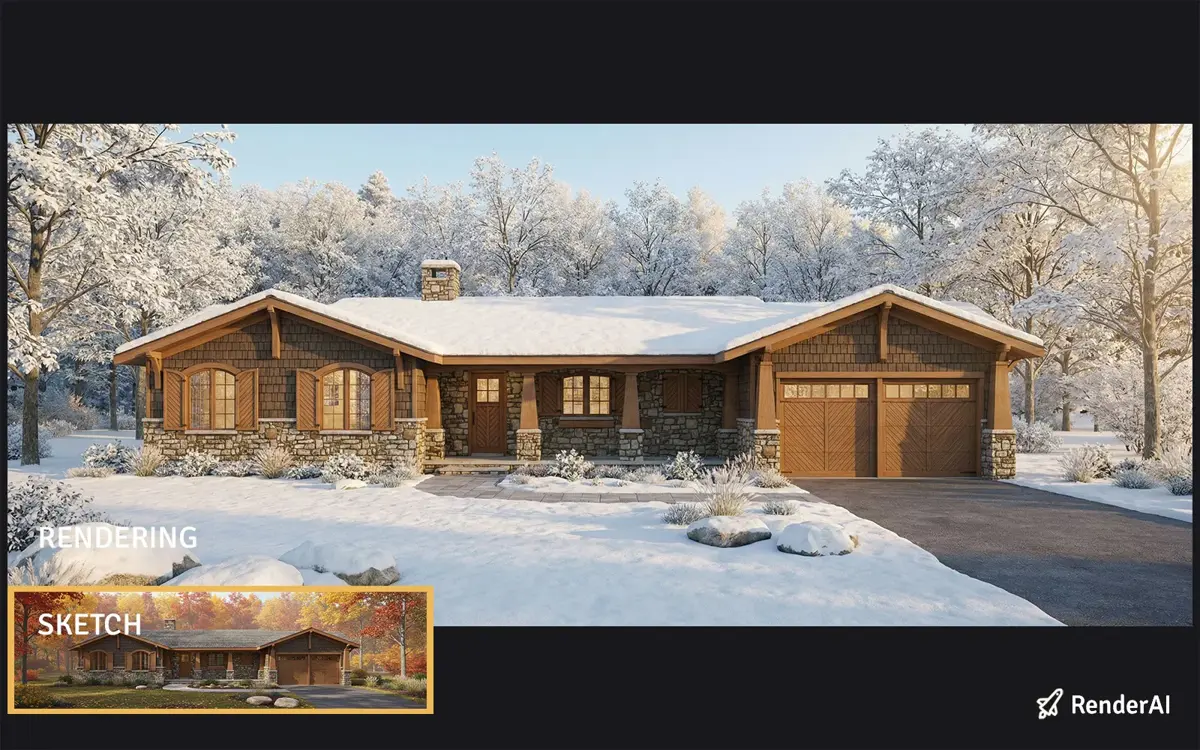 Snow Winter Ambient Preset AI Render