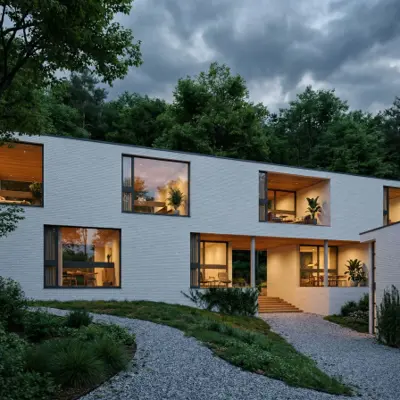 Nordic housing project AI Rendering, created by Gaaf Design