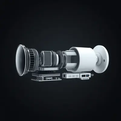 Product design camera created with Render AI