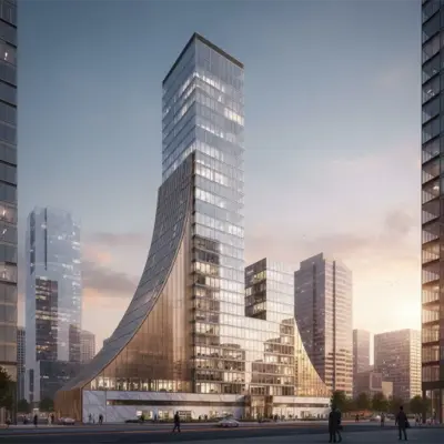 Edificio creado con Render AI