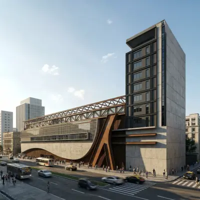 Edificio creado con Render AI