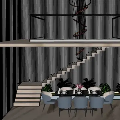 Living room redesign created with Render AI
