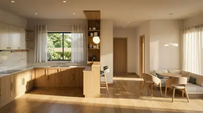 Rediseño de habitación creado con Render AI