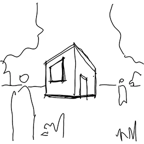 A house in the landscape