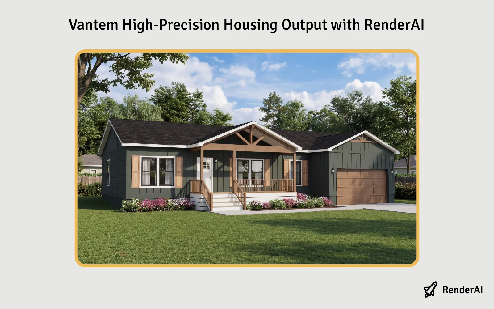 RenderAI photorealistic output from Revit D5 base view