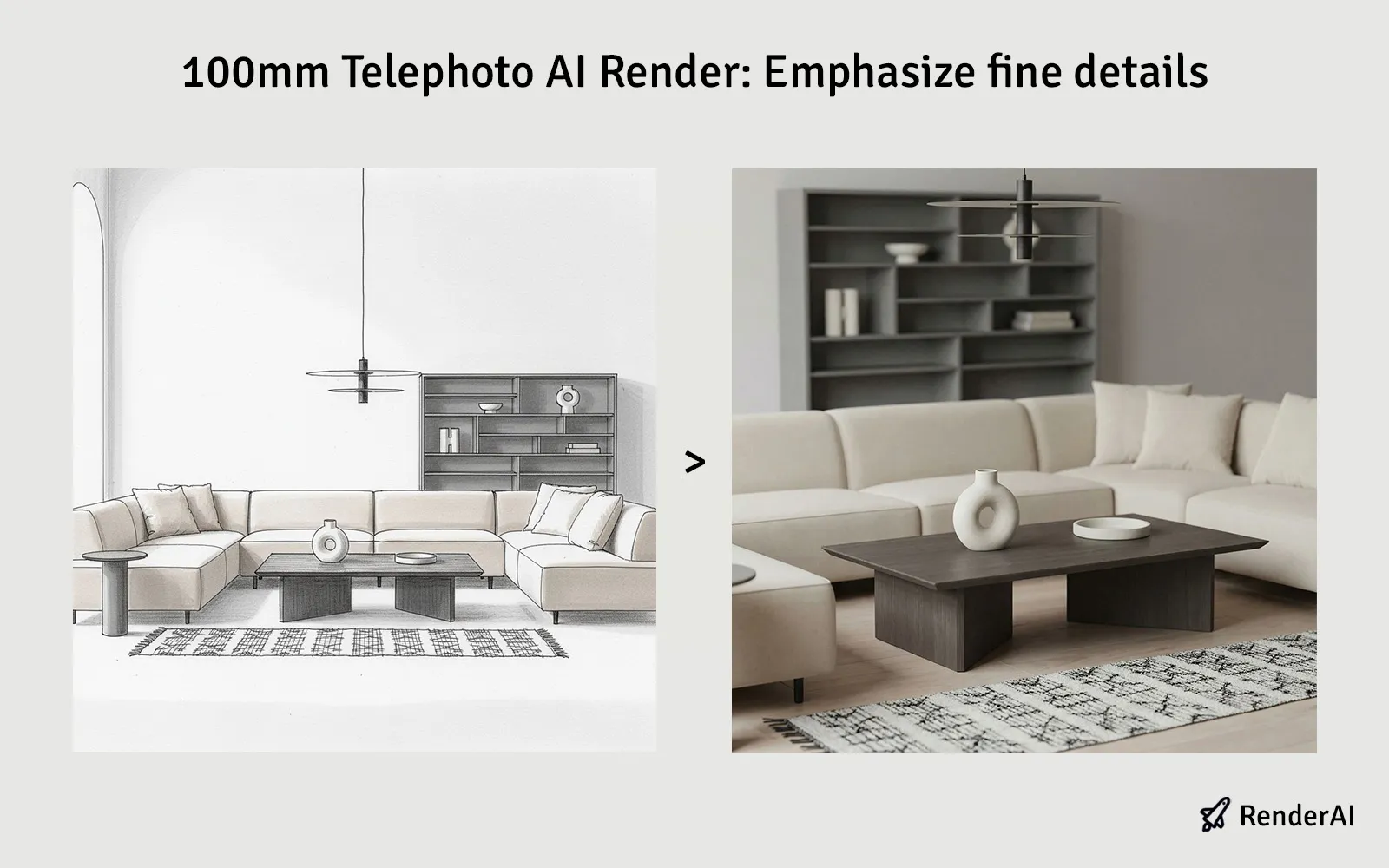 100mm Telephoto AI Render