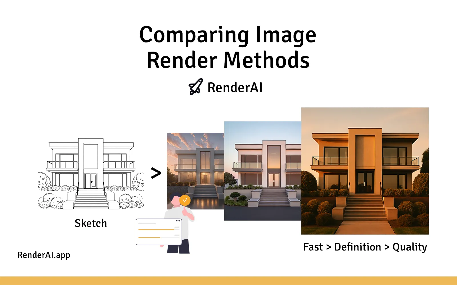 Comparing RenderAI Methods: Seeking Perfection with AI Rendering Image Solution