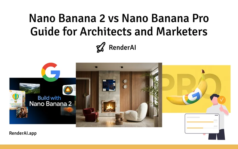 Nano Banana vs Nano Banana 2 vs Pro: Guide for Architects & Marketers