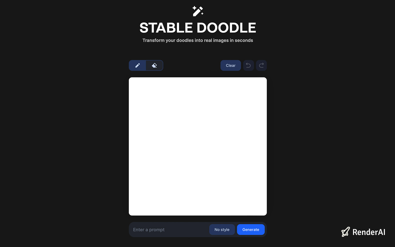 Image of Stable Doodle app user interface