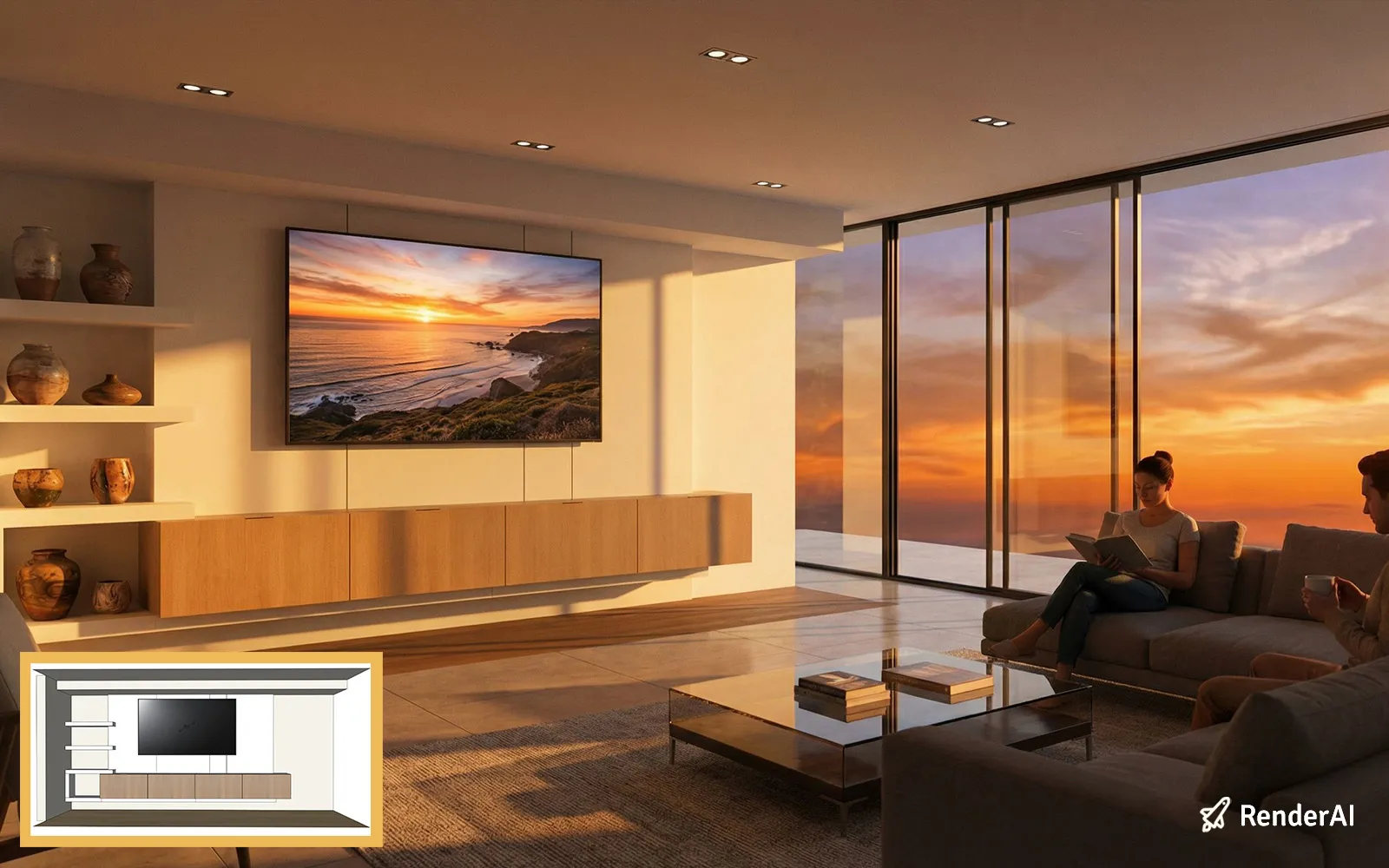 Golden Hour Ambient Preset AI Render