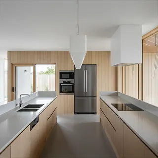 Interior kitchen design created with Render AI