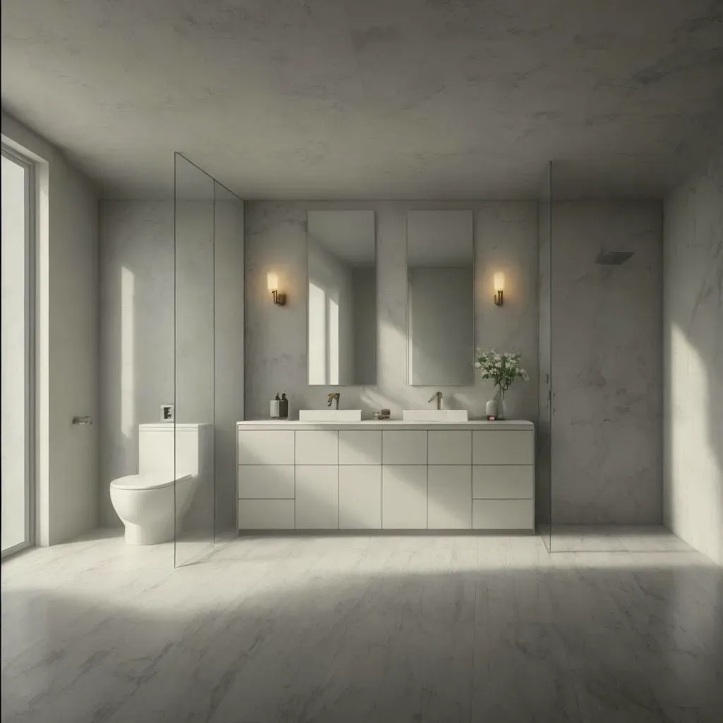 Render of a bathroom with Render AI