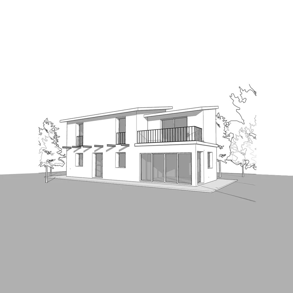 Sketch for Architectural visualization created with Render AI