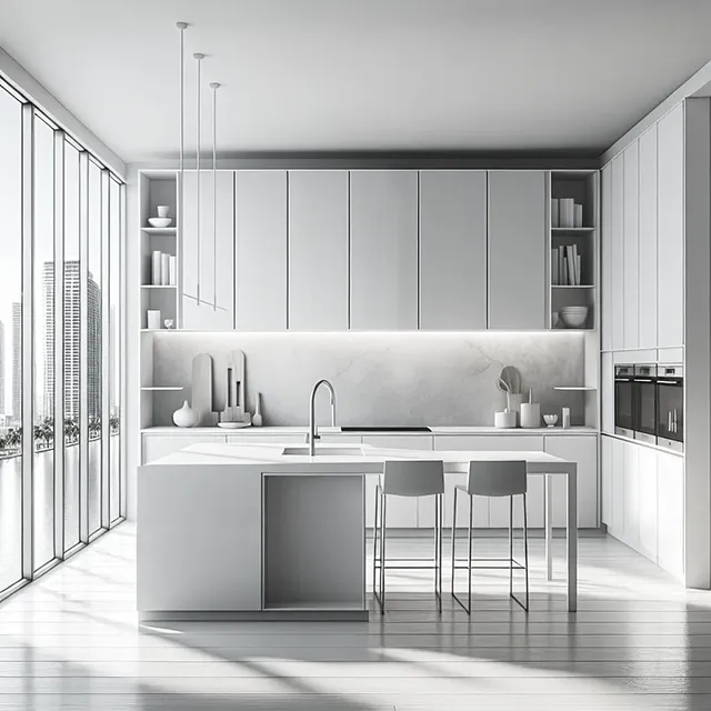 Modern kitchen interior created with Render AI