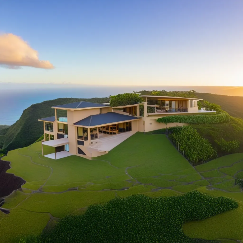 A house in an amazing landscape created with RendeAI