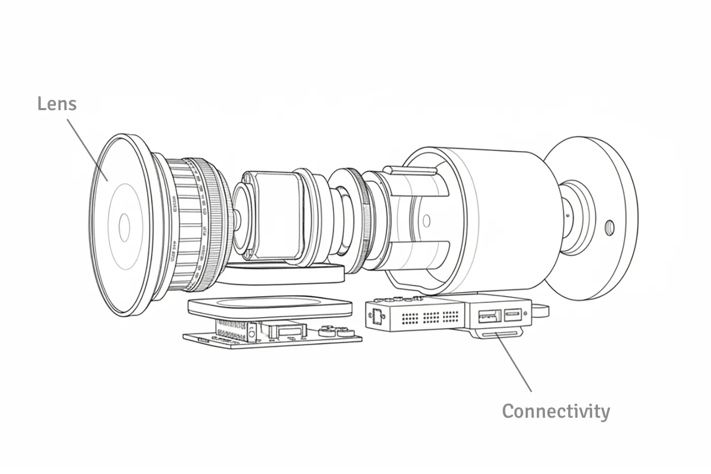 Engineering CAD exploded view
