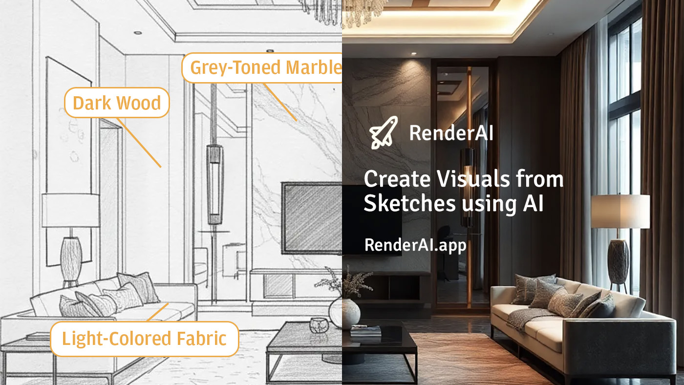 Interior Design AI Rendering - RenderAI